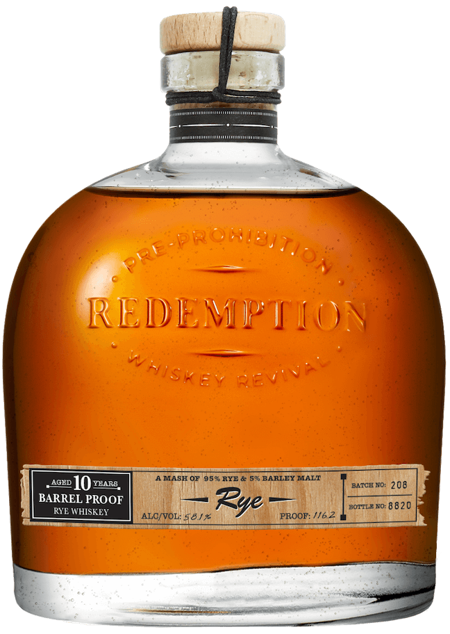 10 yr barrel proof rye