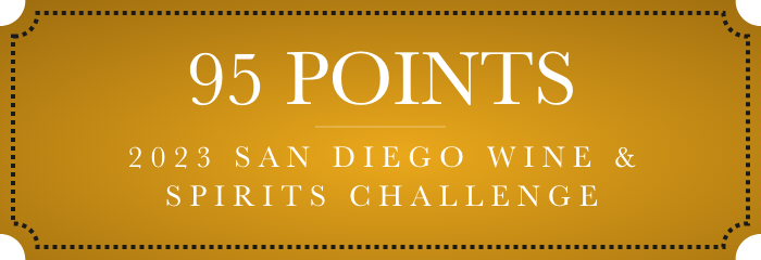 95 Points 2023 San Diego Wine and Spirits Challenge