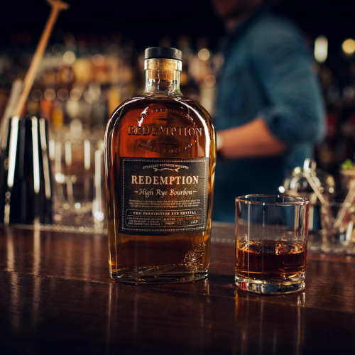 Regular Proof High Rye Bourbon Redemption Whiskey